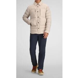 Obermeyer Men's Cement Explorer Down Shirt Jacket Size S